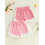 (9-12 Months, Pink) Θερινά σορτς για μωρά με ελαστική μέση και βολάν, καρό σχέδιο 3