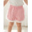 (18-24 Months, Pink) Θερινά σορτς για μωρά με ελαστική μέση και βολάν, καρό σχέδιο 4