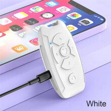 Control Remoto Inalámbrico Recargable, Disparador de Cámara, Disparador para Teléfonos, Cambio de Página de Libros Electrónicos