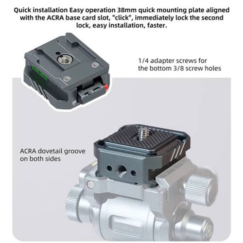 Arca Quick Release Kit Plate Camera Quick Mount for  Zhiyun Stabilizer Tripod  Slide Rail Quick Mount Buckle Base 1