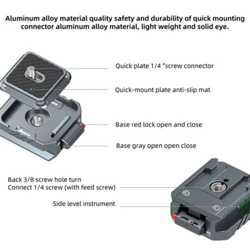 Arca Quick Release Kit Plate Camera Quick Mount for  Zhiyun Stabilizer Tripod  Slide Rail Quick Mount Buckle Base