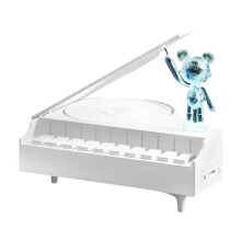 Portable Speaker White Noise Machine Piano Music Box Support TF Card Radio Lamp Effect Gift B