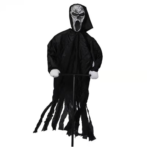 Garden Ghostface Halloween Decor Outside Hanging Scary  Decorations Courtyard Bird Repeller 1
