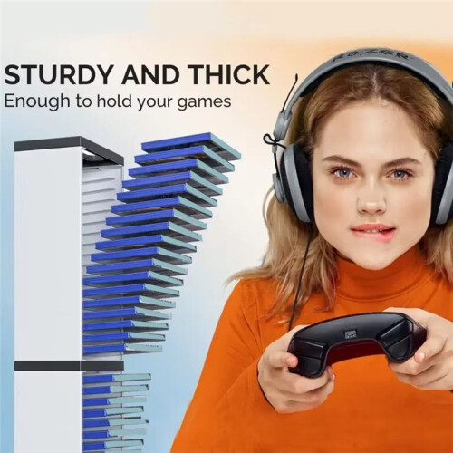Universal Game Disc Storage Box for PS5 PS4  ONES   Dual Layer Holder Space-Saving Organizer 1