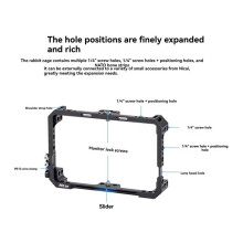 NITZE Monitor Cage Kit for Portkeys BM5IIIWR BM5III BM5 IV BM5 IV WR 5.5 Inch Monitor Sunshade Hood Screen Rig