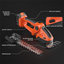 Electric Hedge Trimmer Household Lawn Mower Garden Bush Scissors Grass Scissors for 24V Battery