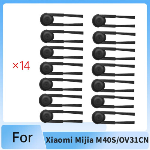 14 Pcs Side Brush Compatible with  Mijia M40S/OV31CN Sweeper Accessories Side Brush Replacement Parts 2
