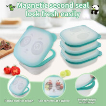 Magnetic Foldable Food Preservation Box, Reusable Food Storage Containers, Leak-Proof Foldable Containers