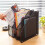Metal Iron Mesh Quadruple-Column File Rack Bookshelf Data Rack Desktop File Box Four-Grid Metal Multi-Layer File 5