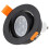 High Quality Black Aluminum Round GU10 Adjustable Spot Light Fixture LED Downlight Ceiling Spot Light Frame 7