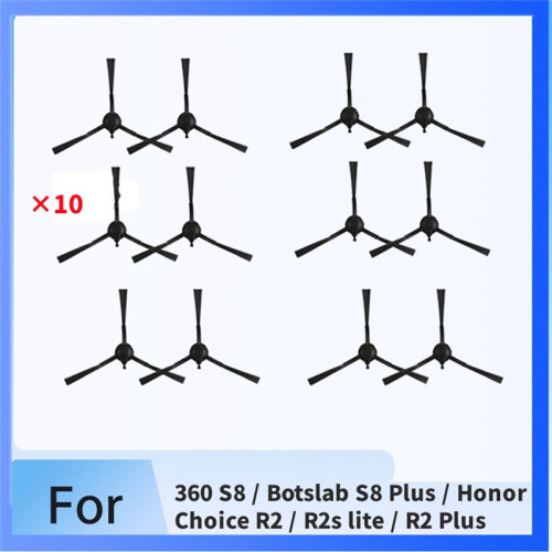 10 Pcs Side Brush for 360 S8 / Botslab S8  /  Choice R2 / R2s Lite / R2  Sweeper 2