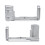 For  E-M10III Camera L Bracket Hand Grip Quick Release Plate Camera Accessories Silver 3