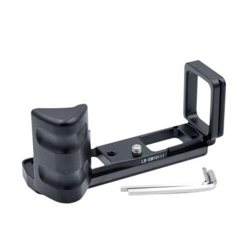For  E-M10III Camera L Bracket Hand Grip Quick Release Plate Camera Accessories Black 2
