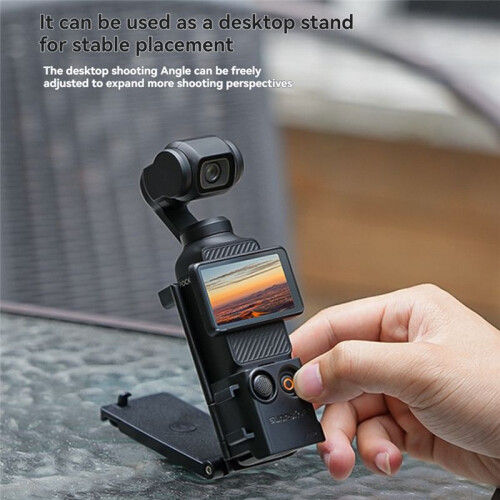 for  Osmo Pocket 3 Magnetic Bracket Mount Base Cold Shoe 1/4 Angle Adjustable Desktop Base Camera Accessories C 2