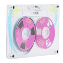 Cassette vierge violette de 46 minutes d'enregistrement, faible bruit et haute sortie