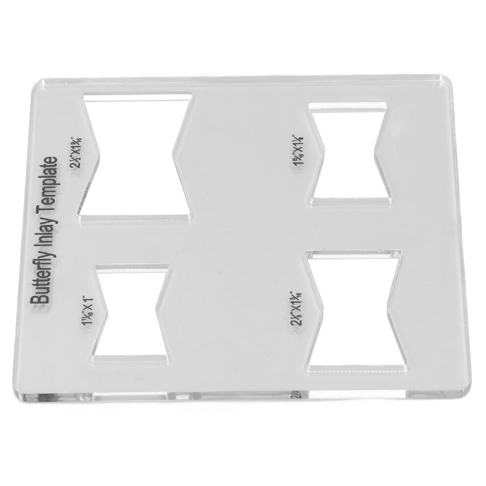 Butterfly Inlay Template Acrylic For Woodworking Furniture Repair, Reinforcement 7651385785902