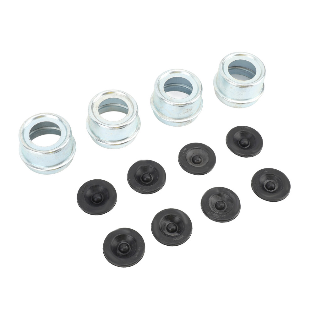 4 Pack 2.44In Trailer Hub Bearing Dust Caps For Rv Boat Camper 5200-6000 Lbs 4941391153752