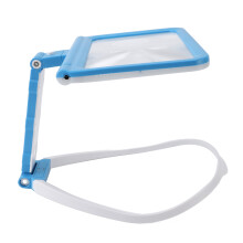 Nackenhängendes Vergrößerungsglas 5X abnehmbar 48 LED blau