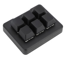 Tastiera da gioco meccanica RGB cablata e Bluetooth a 6 tasti, mini portatile