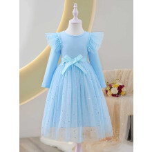 (4-5 Years, Sky Blue) Φόρεμα νήπιο κορίτσι πάρτι εφήβων