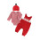 (6-9 Months, Red) Ensemble Saint-Valentin bébé de cœurs. 1