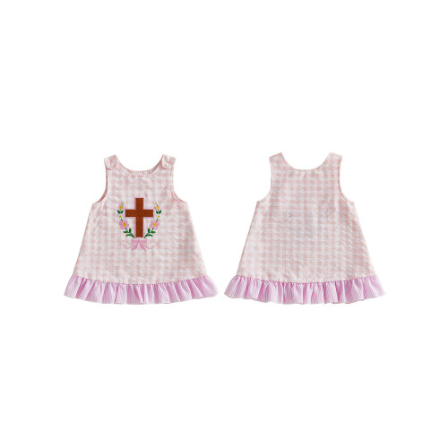 (18-24 Months, Pink) Πασχαλινό φόρεμα κορίτσι γραμμή Α. 1