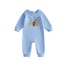 (6-12 Months, Blue) Ολόσωμη φόρμα με μακριά μανίκια