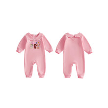 (6-12 Months, Pink) Ολόσωμη φόρμα με μακριά μανίκια