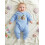 (6-12 Months, Blue) Ολόσωμη φόρμα με μακριά μανίκια 6
