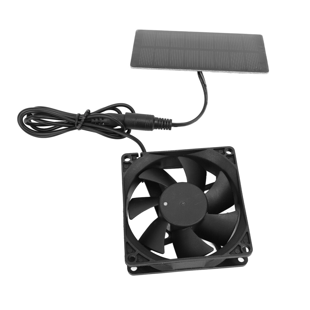 0.8W Solar Exhaust Fan Kit, 6X11.5cm Polycrystalline Silicon, Quiet Ventilation For Tent Boats 8431390939816