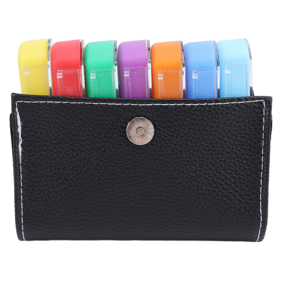 Colorful 4-Times Daily Weekly Medicine Organizer, 7-Day Travel Box