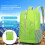 Ultra Lightweight Foldable Hiking Backpack, 32x15x47cm, Green 5