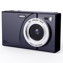4K CCD Digital Camera 64MP 16X Digital Zoom with 2.8inch Screen Wifi Digital Video Camera with 32GB Card Black
