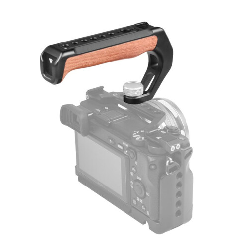Universal Camera Top Handle Grip with Cold Shoe 3/8  1/4 Screw Hole for    DSLR Camera Cage Vlog 1