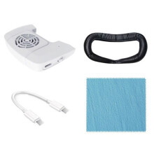 VR Face Cushion Pad with Cooling Fan for Meta  3S Air Circulation Mask Cover Enhanced Comfort & Hygiene