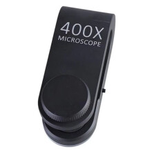 Microscopio E1PC 400 X  Microscopio con Batería Integrada para Cámara de Teléfono Inteligente, Lupa LED y Microlente.