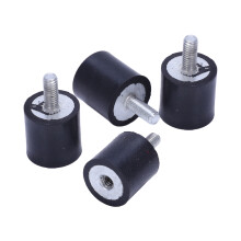 4 Piezas M4 Exterior Interior Anti VibracióN Goma Aislante Amortiguador Accesorio 15 Mm X 15 Mm