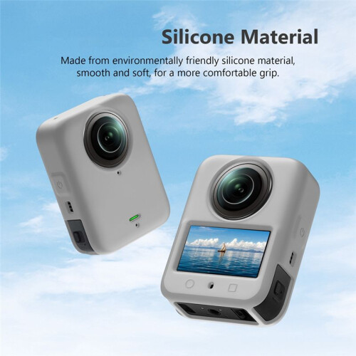 Silicone Case for  Osmo 360 Protective Case with Lens Protective Case Action Camera Protect Accessories Grey 2