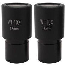 2 PCS WF10X Widefield Eyepiece Biological Microscope Optical Lens Eyepiece Wide Angle 23.2mm Mounting Size