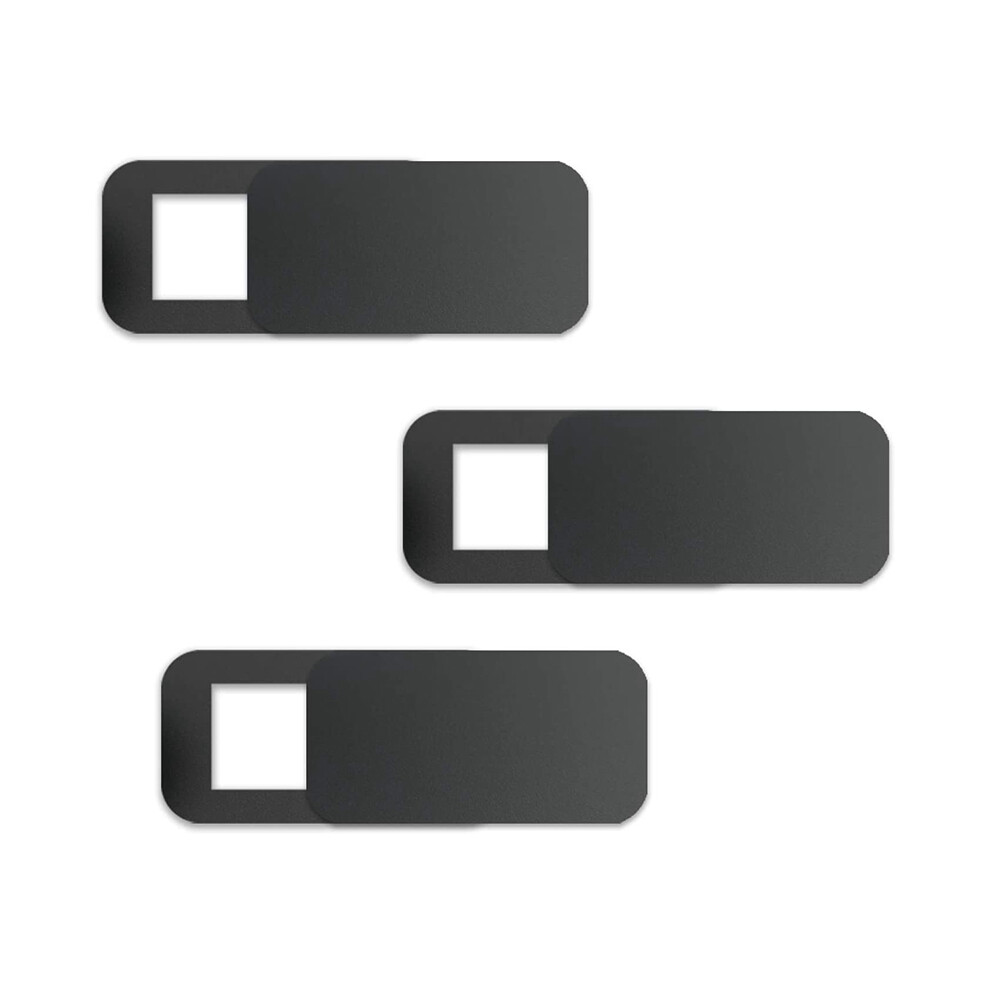 3 Pcs Computer Tablet Camera Anti-Peeping Privacy Patch Slide Cover Webcam Cover Laptop Camera Cover Sliding Black 6132795448089
