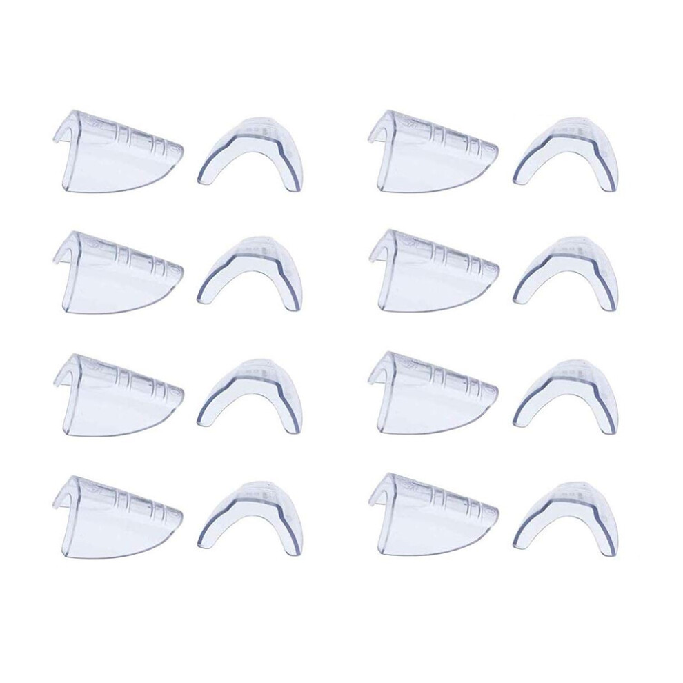 Tauoh 8 Pairs Eye Glasses Side Shields Slip Clear Side Shield For Safety Glasses