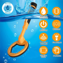 2 in 1 Underwater Metal Detector Pulse Pinpointer Induction Diving Treasure Waterproof Metal Detector Metal Finder