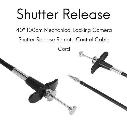 40" 100cm Mechanical Locking Camera Shutter Release Remote Control Cable Cord 1