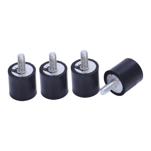 4pcs M4 Outside Inside Anti Vibration Rubber Buffer Insulator Attachment 15mmx15mm 1