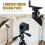Camera L Bracket,Quick Release Plate for  GX9/GX85/GX7II Camera Grip Base Vertical Quick Release L Plate Black 1
