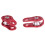2 pcs Rock Pulley Rope Tree Climbing Climber arborist Fixed pulley Red 6