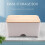 Mask Storage Box Portable Mask Storage Case Dust-Proof Moisture-Proof Pollution-Proof Face Mask Storage Box White 7