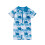 (2-3 Years, Blue) Μαγιό Rash Guard για νήπια με θέμα ωκεανό, φερμουάρ, κοντομάνικο 1