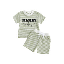 (6-12 Months, Green) Completo neonato/a a 2 pezzi.