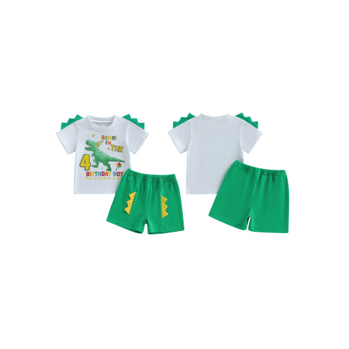 (4-5 Years, Army Green) 2dílná sada batolecích elastickým pasem 1